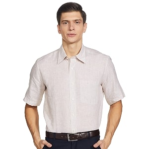 Raymond Mens Solid Regular Fit Shirt