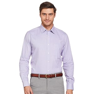Raymond Mens Solid Slim Fit Shirt