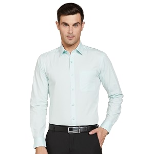 Raymond Mens Solid Slim Fit Shirt