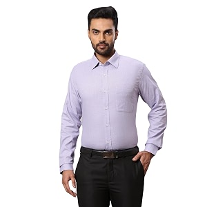 Raymond Mens Solid Slim Fit Shirt
