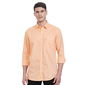 Raymond Mens Solid Slim Fit Shirt