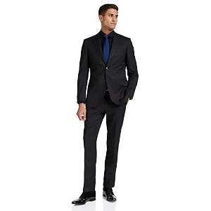 raymond men39s wool blend sb 2 btn notch lapel half canvas suit-1 dress set