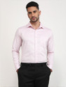 Raymond Men Checkered Formal Red Shirt