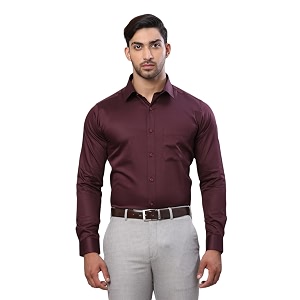 Raymond Men Cotton Slim Fit Solid Pattern