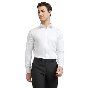 Raymond Men Cotton Slim Fit Solid Pattern