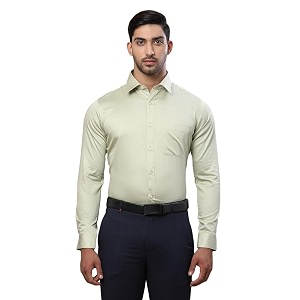Raymond Men Cotton Slim Fit Solid Pattern
