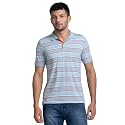 Raymond Men Cotton Striped Regular Fit T-Shirt