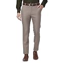 Raymond Men Mid Rise Slim Fit Self