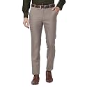 Raymond Men Mid Rise Slim Fit Self