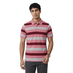 Raymond Men Modern Fit Stripe Pattern Pure