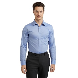Raymond Men Pure Cotton Slim Fit Structure