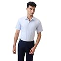 Raymond Men Regular Fit Stripe Pattern Cotton