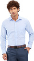 Raymond Men Self Design Formal Blue Shirt