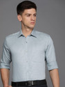 Raymond Men Self Design Formal Grey Shirt
