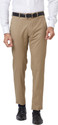 Raymond Men Slim Fit Beige Polyester Trousers