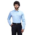 Raymond Men Slim Fit Dobby Pattern Pure Cotton Semi Cut Away Collar Full Sleeve Formal Shirt