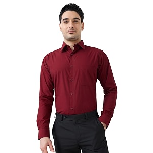 Raymond Men Slim Fit Fil-A-Fil Pattern Pure