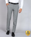 Raymond Men Slim Fit Grey Cotton Blend