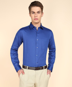 Raymond Men Slim Fit Solid Cut Away