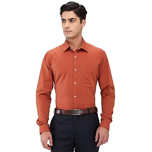Raymond Men Slim Fit Solid Pattern Pure
