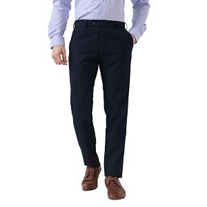 Raymond Men Slim Fit Solid Pattern Poly
