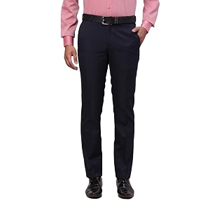 Raymond Men Slim Fit Solid Pattern Poly