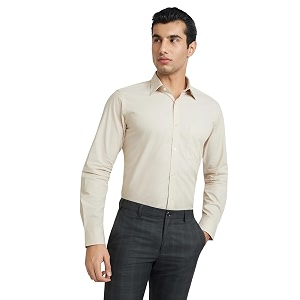 Raymond Men Slim Fit Solid Pattern Pure