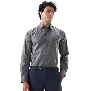 Raymond Men Slim Fit Solid Pattern Pure