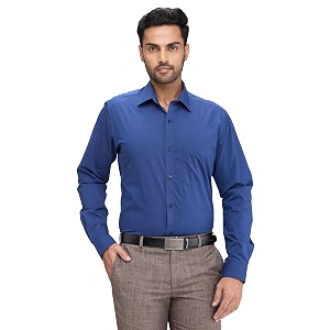 Raymond Men Slim Fit Solid Pattern Pure