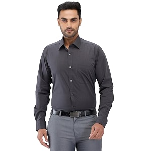 Raymond Men Slim Fit Solid Pattern Pure