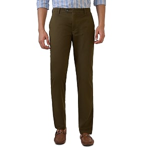 Raymond Men Slim Fit Solid Pattern Cotton