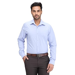 Raymond Men Slim Fit Solid Pattern Pure