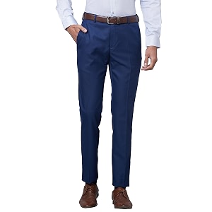 Raymond Men Slim Fit Solid Pattern Poly