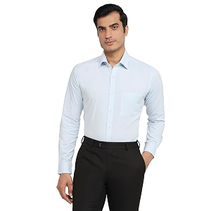 Raymond Men Slim Fit Structure Pattern Pure