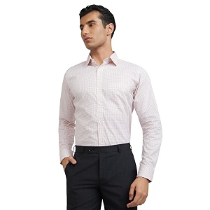 Raymond Men Slim Fit Structure Pattern Pure