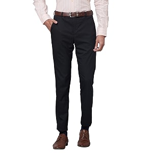 Raymond Mens Slim Fit Mid Rise Structure