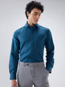 Raymond Men Solid Casual Light Blue Shirt