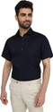 Raymond Men Solid Formal Dark Blue Shirt