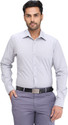 Raymond Men Solid Formal Grey Shirt