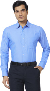 Raymond Men Solid Formal Light Blue Shirt