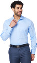 Raymond Men Solid Formal Light Blue Shirt