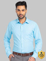 Raymond Men Solid Formal Light Blue Shirt