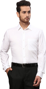 Raymond Men Solid Formal White Shirt