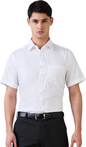 Raymond Men Solid Formal White Shirt