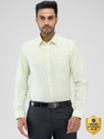 Raymond Men Solid Formal Yellow Shirt