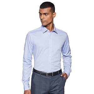 Raymond Mens Pure Cotton Solid Pattern Slim