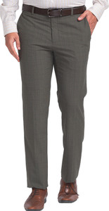 Raymond Regular Fit Men Brown Trousers