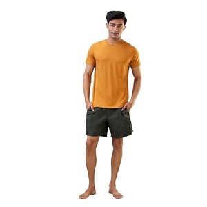 Raymond SleepZ Regular Fit Cotton Modal Blend