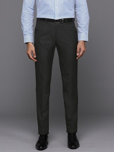 Raymond Slim Fit Men Black Trousers