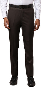 Raymond Slim Fit Men Brown Trousers